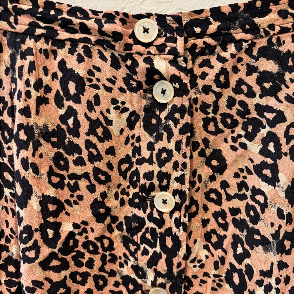 Wilfred Aritzia Amelie Button Front Print Midi Sk… - image 3